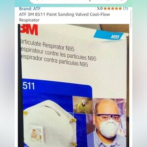 10 pcs !!!- 3M N95 Respirator Mask with Valve